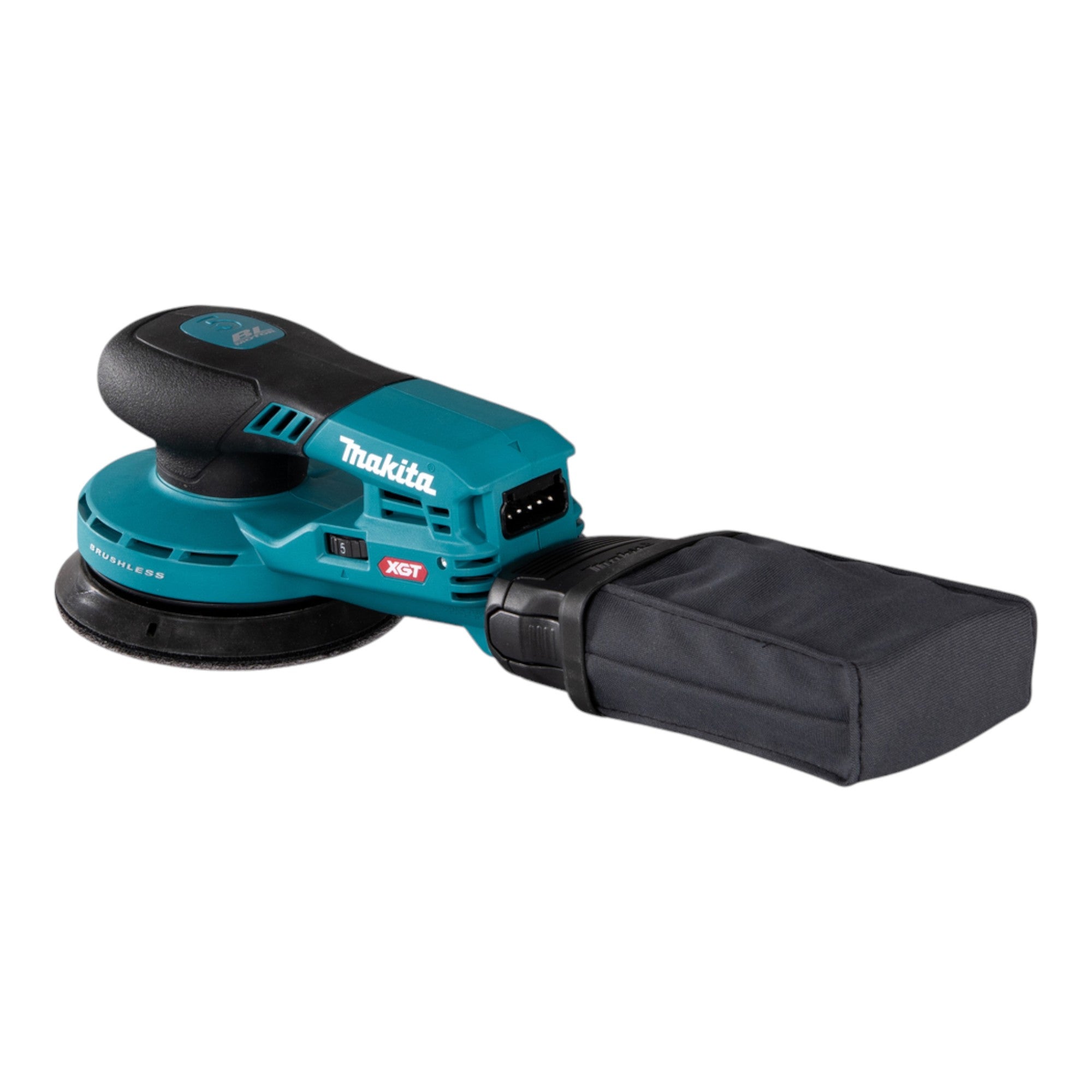 Makita BO 001 CGA101 Akku Exzenterschleifer 40 V max 125 mm 5 0 mm Hub Brushless 1x Akku 2 0 Ah Ladegeraet Makpac 4 - toolbrothers