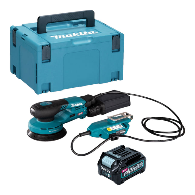 Makita BO 001 CGD101 Akku Exzenterschleifer 40 V max 125 mm 5 0 mm Hub Brushless 1x Akku 2 5 Ah Makpac ohne Ladegeraet 0 - toolbrothers