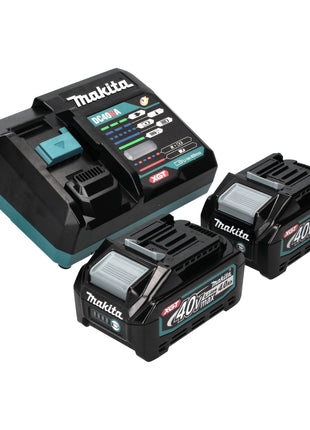 Makita BO 001 CGM201 Akku Exzenterschleifer 40 V max. 125 mm 5,0 mm Hub Brushless + 2x Akku 4,0 Ah + Ladegerät + Makpac