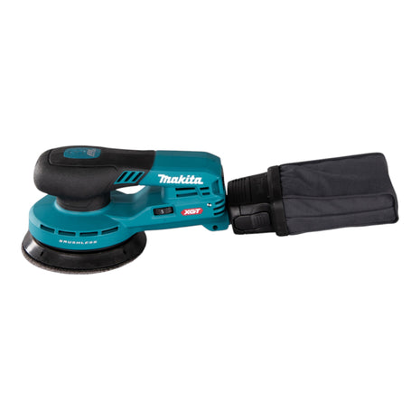 Makita BO 003 CGT201 ponceuse excentrique à batterie 40 V max. 125 mm course 3,0 mm sans balais + 2x batterie 5,0 Ah + chargeur + Makpac