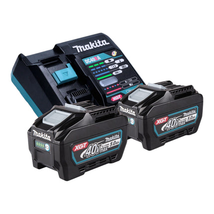 Makita BO 005 CGT201 Akku Schwingschleifer 40 V max. 80 x 130 mm 3,0 mm Hub Brushless + 2x Akku 5,0 Ah + Ladegerät + Makpac