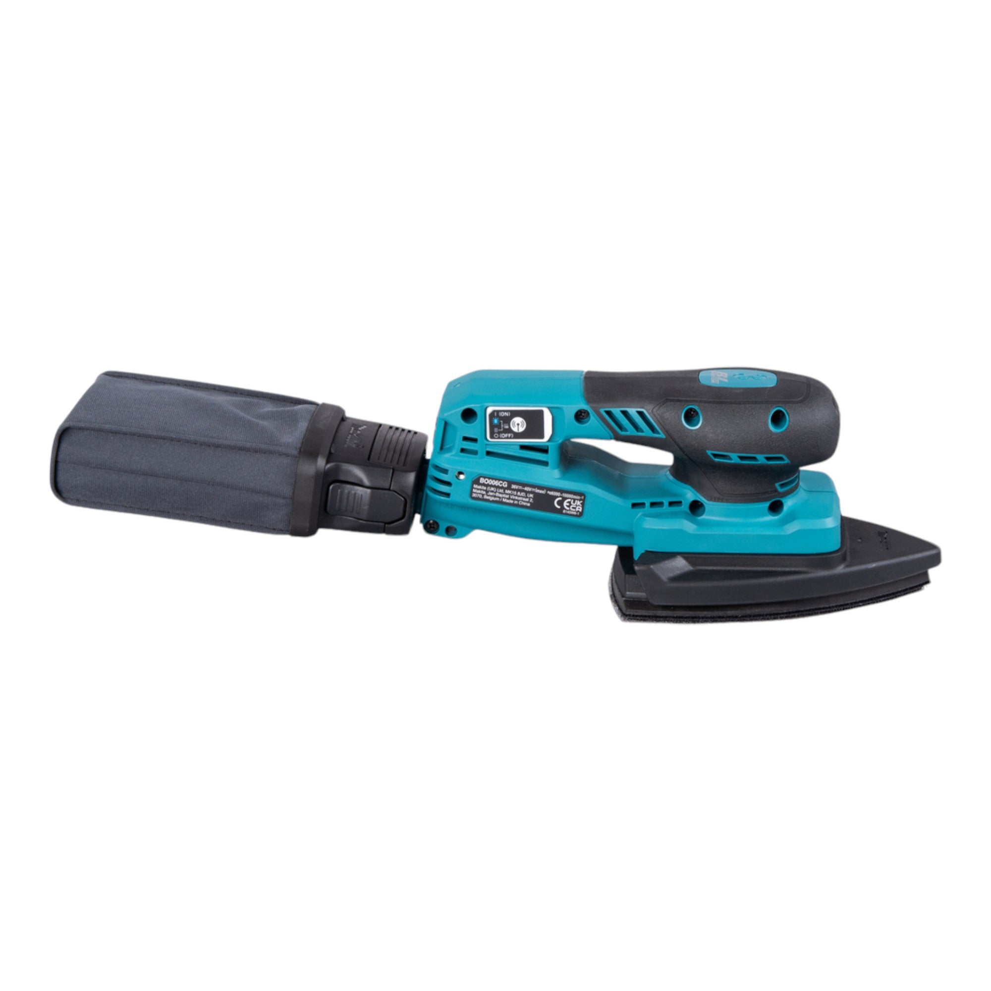 Makita BO 006 CGA1 Akku Deltaschleifer 40 V max 100 x 150 mm 3 0 mm Hub Brushless 1x Akku 2 0 Ah ohne Ladegeraet 4 - toolbrothers