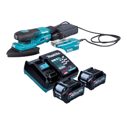 Makita BO 006 CGD201 Akku Deltaschleifer 40 V max 100 x 150 mm 3 0 mm Hub Brushless 2x Akku 2 5 Ah Ladegeraet 0 - toolbrothers