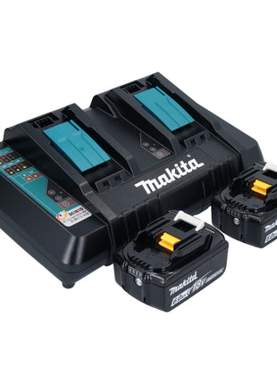 Makita DLM 538 PG2 tondeuse à batterie 36 V (2x 18 V) 530 mm + 2x batterie 6,0 Ah + chargeur