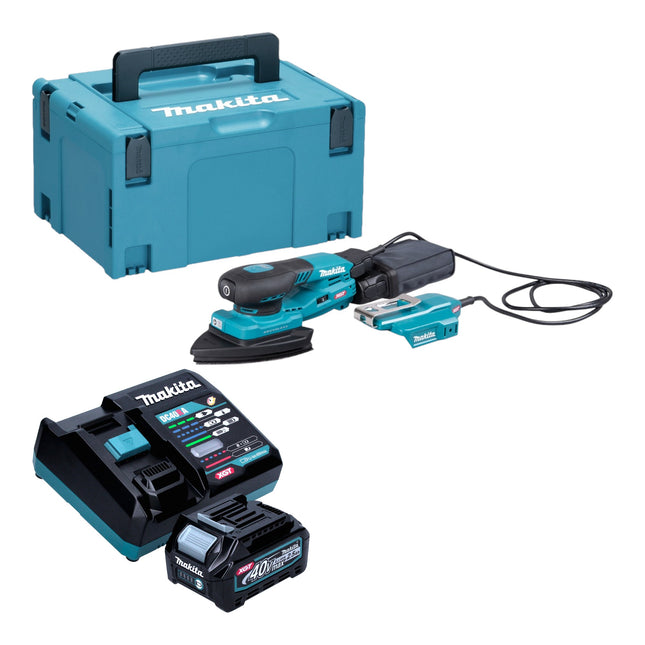 Makita BO 006 CGD101 Akku Deltaschleifer 40 V max 100 x 150 mm 3 0 mm Hub Brushless 1x Akku 2 5 Ah Ladegeraet Makpac 0 - toolbrothers