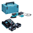Makita BO 006 CGD201 Akku Deltaschleifer 40 V max 100 x 150 mm 3 0 mm Hub Brushless 2x Akku 2 5 Ah Ladegeraet Makpac 0 - toolbrothers