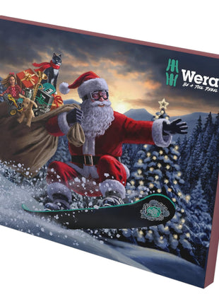 Juego de herramientas manuales Wera Advent Calendar edición 2024, 25 piezas (05136609001) PH / PZ / Torx / Ranurado / Hex