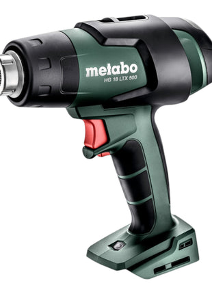 Metabo HG 18 LTX 500 Akku Heißluftgebläse 18 V 300 / 500 °C + 2x LiHD Akku 5,5 Ah + Ladegerät