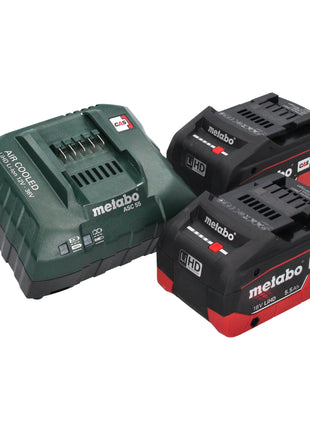 Metabo HG 18 LTX 500 Akku Heißluftgebläse 18 V 300 / 500 °C + 2x LiHD Akku 5,5 Ah + Ladegerät