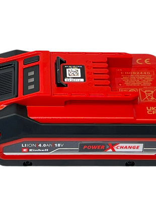 Einhell PXC Starter Kit 2x Power X-Change Plus Akku 18 V 4,0 Ah ( 2x 4511553 ) + Power X-Twincharger 3A Doppel Ladegerät ( 4512069 ) + Toolcase