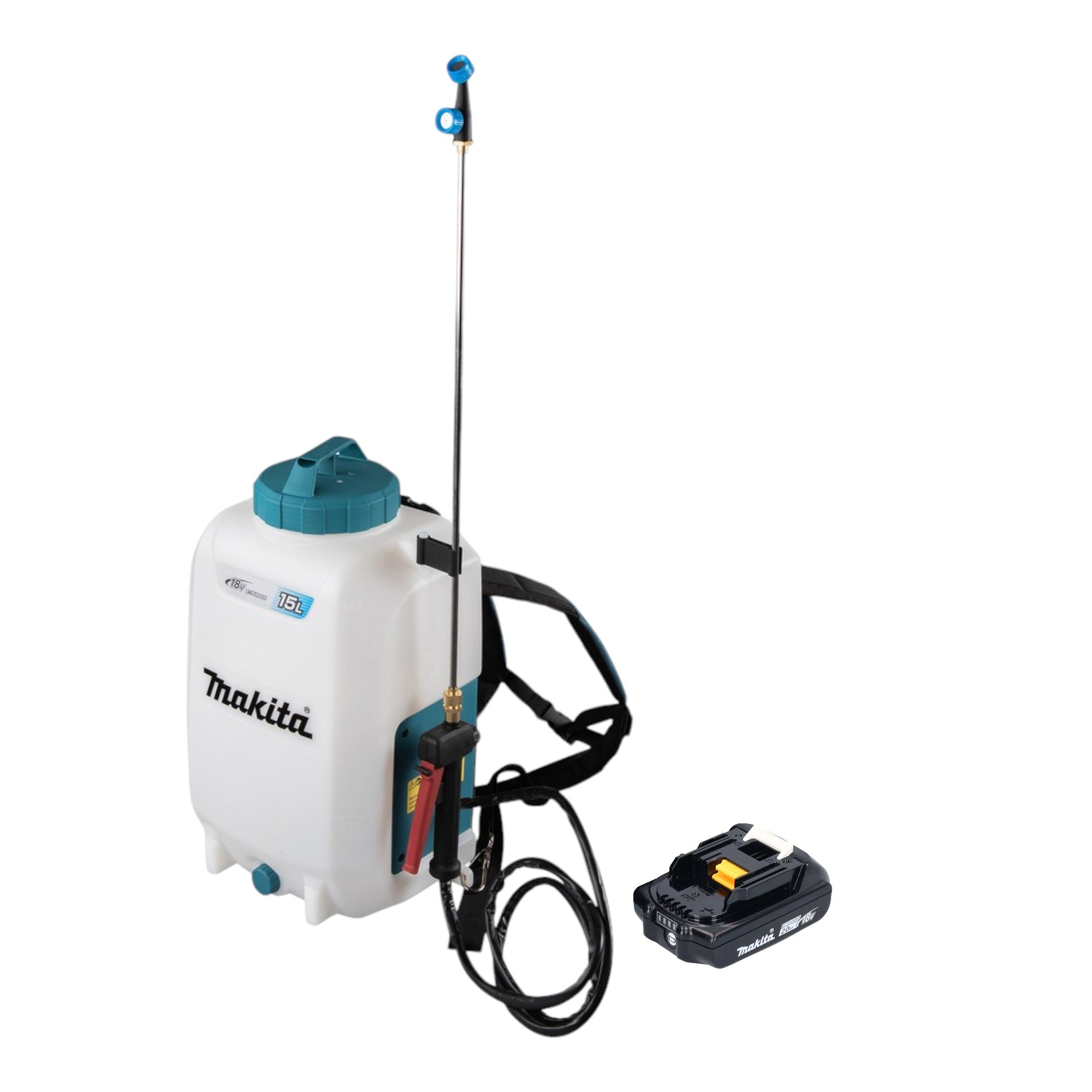 Makita DUS 158 A Akku Druckspritze 18 V 15 l 5 0 bar 1x Akku 2 0 Ah ohne Ladegeraet 0 - toolbrothers