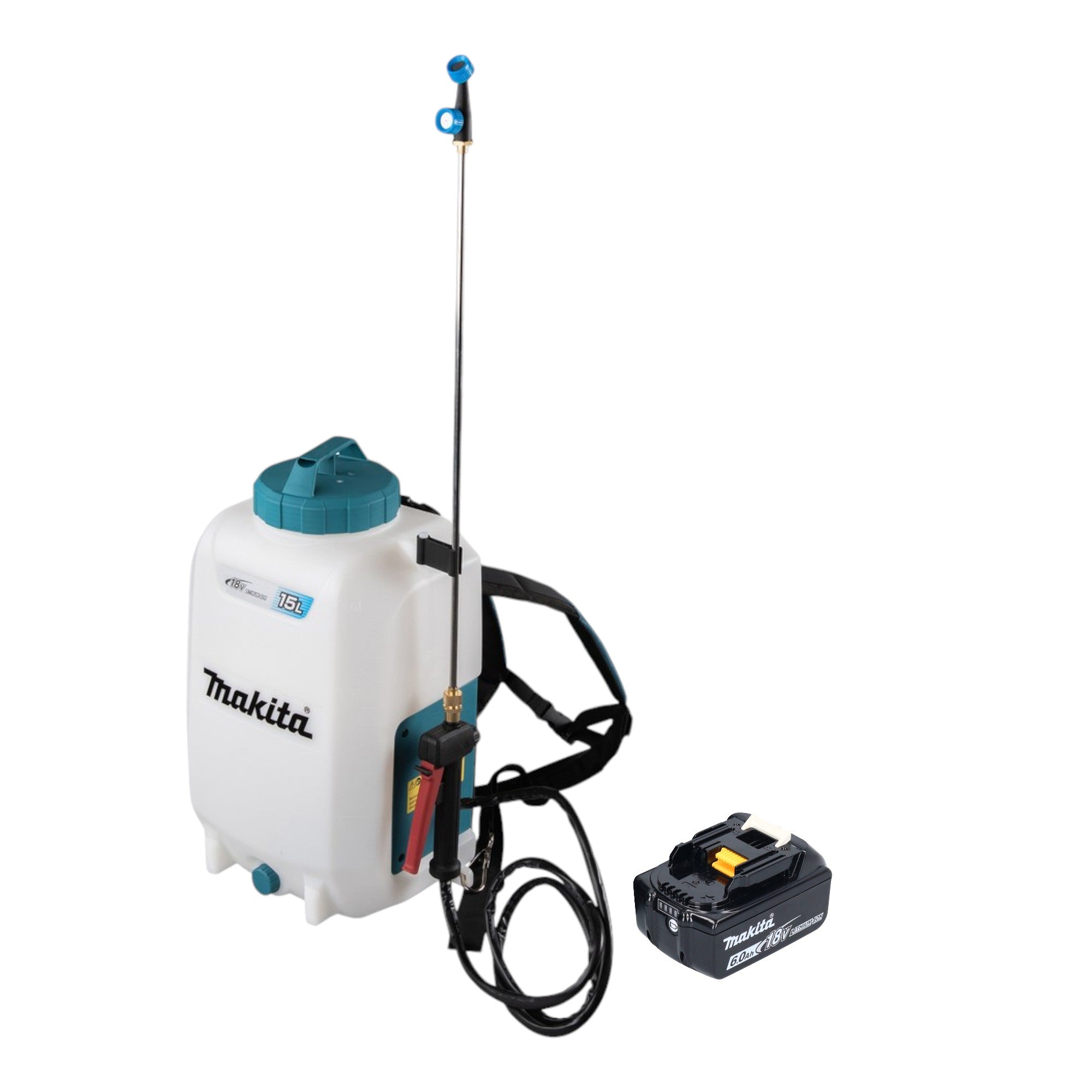 Makita DUS 158 G Akku Druckspritze 18 V 15 l 5 0 bar 1x Akku 6 0 Ah ohne Ladegeraet 0 - toolbrothers