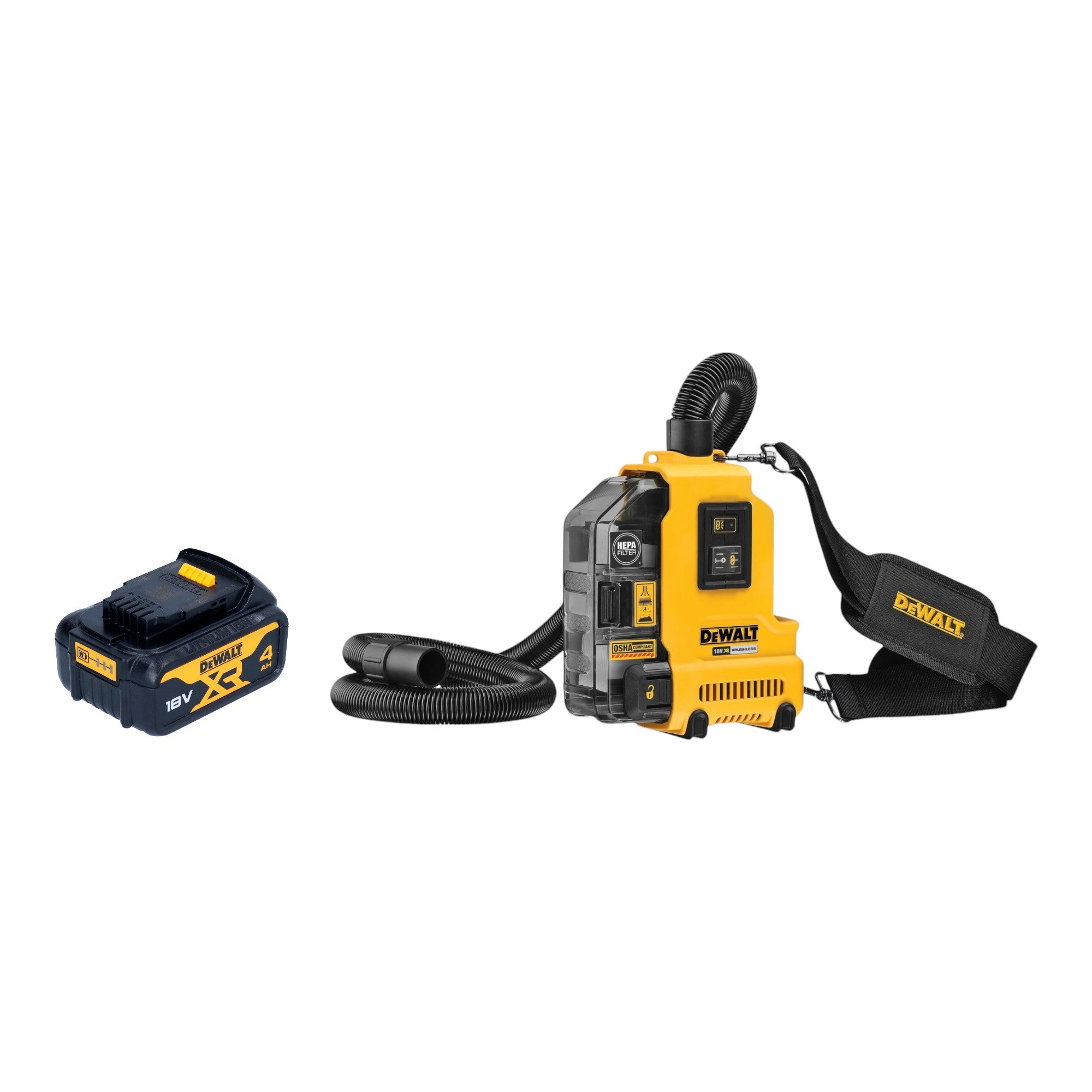 DeWalt DWH 161 N Akku Universalabsaugung 18 V 0 21 l Brushless 1x Akku 4 0 Ah ohne Ladegeraet 0 - toolbrothers