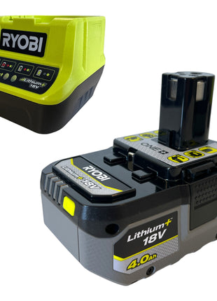 Soplador de batería Ryobi R18TB 18 V 200 km/h + 1x batería 4,0 Ah + cargador