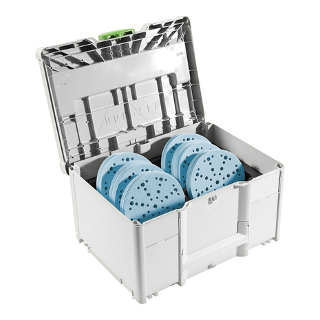 Festool Granat D150 GR SYS Set abrasif P60 - P220 120 pces ( 578192 ) + Systainer pour RO 150, ES 150, ETS 150, ETS EC 150, LEX 150, WTS 150