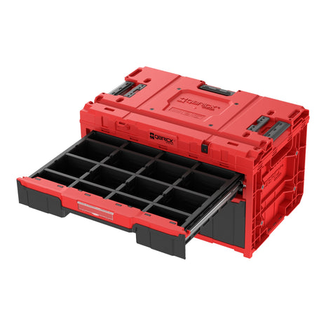 Qbrick System ONE Drawer 2 Plus Toolbox 2.0 Rouge Boîte à outils modulaire Ultra HD 587 x 380 x 340 mm 9 l 20 l