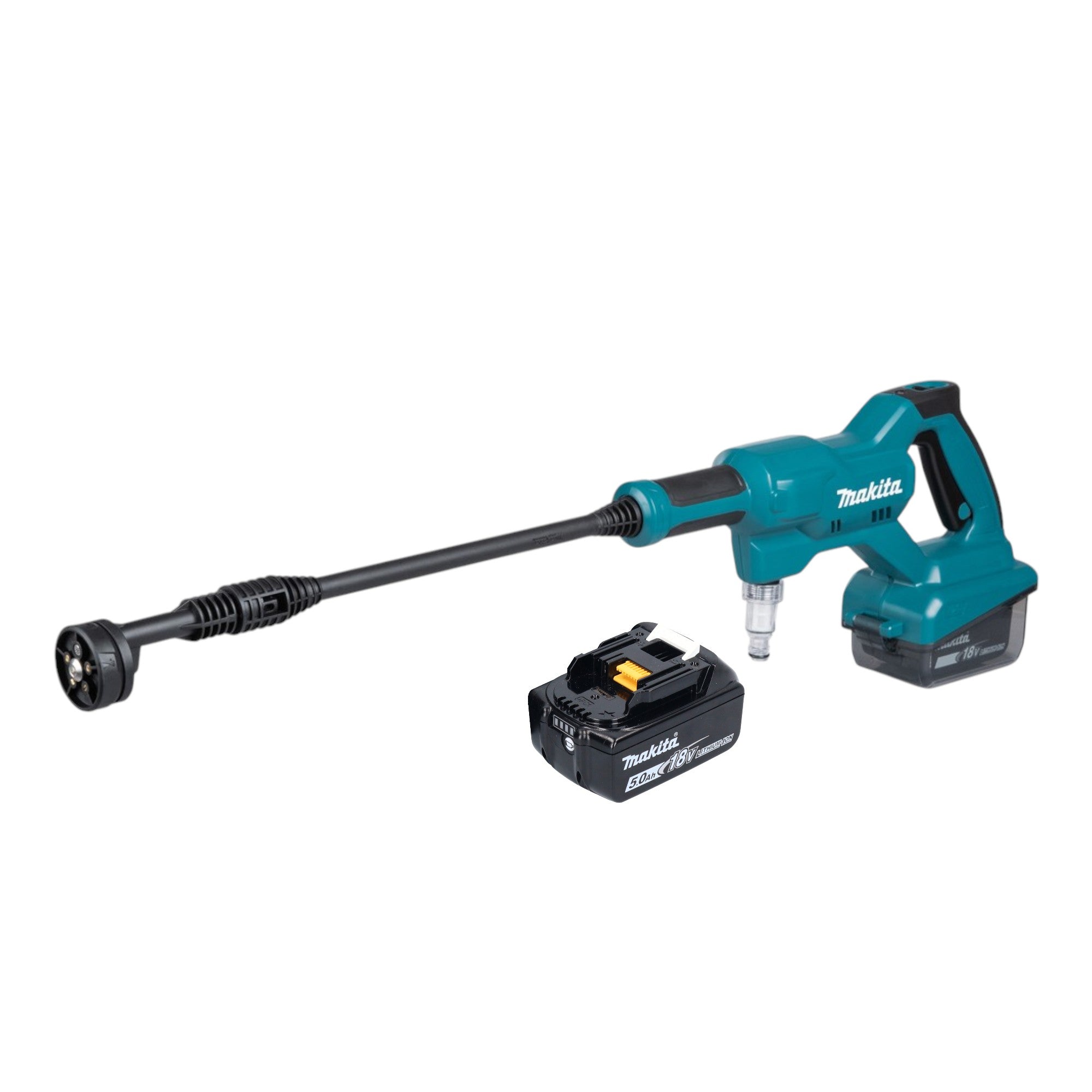 Makita DHW 180 T1 Akku Druckreiniger 18 V 24 bar 1x Akku 5 0 Ah ohne Ladegeraet 0 - toolbrothers