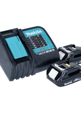 Cortasetos a batería Makita DUH 606 ​​​​SY2 18 V 600 mm sin escobillas + 2x baterías 1,5 Ah + cargador