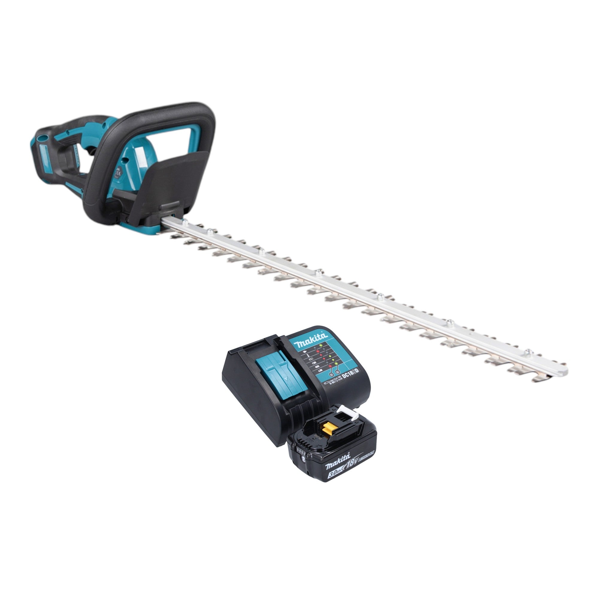 Makita DUH 606 SF Akku Heckenschere 18 V 600 mm Brushless 1x Akku 3 0 Ah Ladegeraet 0 - toolbrothers