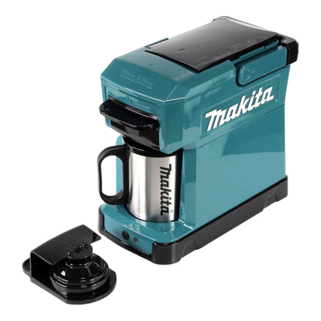 Makita DCM 501 SG2 Akku Kaffeemaschine 12 V max. / 18 V + 2x Akku 6,0 Ah + Ladegerät