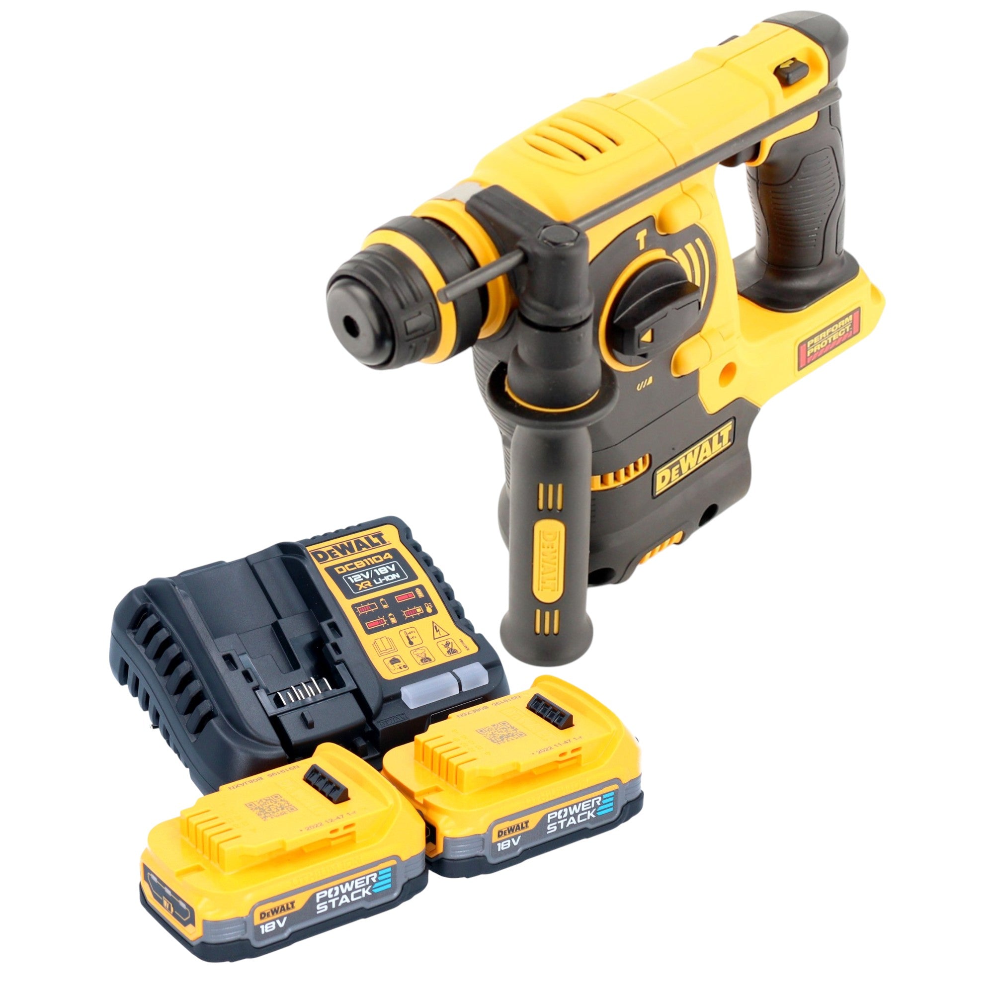 DeWalt DCH 253 E2 Akku Kombihammer 18 V 2 1 J SDS plus 2x Powerstack Akku 1 7 Ah Ladegeraet 0 - toolbrothers