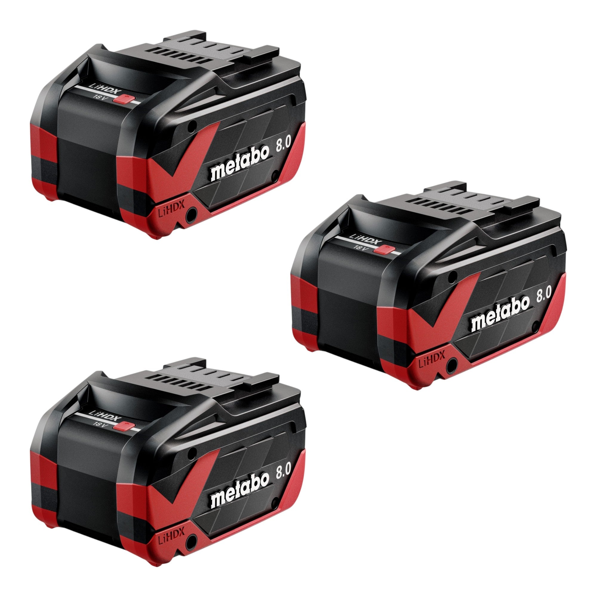 Metabo 3x LiHDX Akkupack 18 V 8 0 Ah CAS Li Ion Akku 3x 624975000  0 - toolbrothers