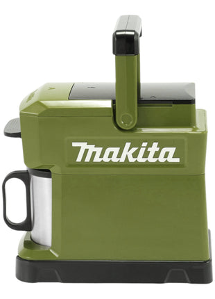 Makita DCM 501 TO Akku Kaffeemaschine 12 V max. / 18 V Olive + 1x Akku 5,0 Ah - ohne Ladegerät