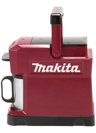 Makita DCM 501 FAR Akku Kaffeemaschine 12 V max. / 18 V Rot + 1x Akku 3,0 Ah - ohne Ladegerät