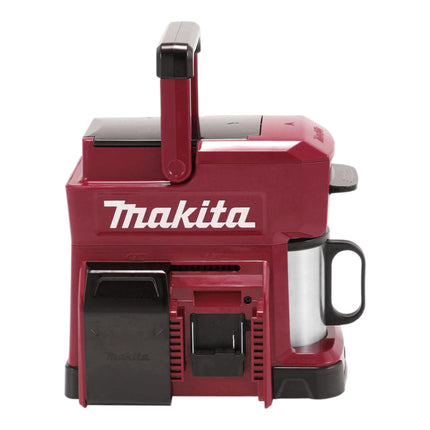 Makita DCM 501 STAR Akku Kaffeemaschine 12 V max. / 18 V Rot + 1x Akku 5,0 Ah + Ladegerät