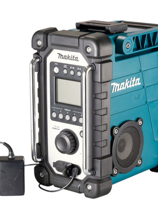 Makita DMR 116 RY radio de obra con batería 14,4 - 18 V AM FM AUX + 2x baterías 1,5 Ah + cargador