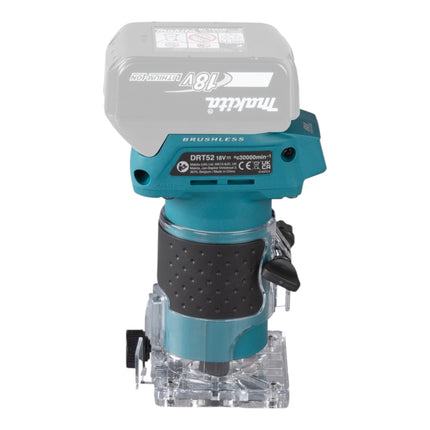 Makita DRT 52 M1 Akku Kantenfräse 18 V 6 mm Brushless + 1x Akku 4,0 Ah - ohne Ladegerät