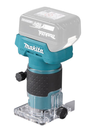 Makita DRT 52 F1J Akku Kantenfräse 18 V 6 mm Brushless + 1x Akku 3,0 Ah + Makpac - ohne Ladegerät