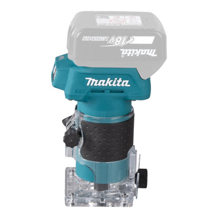 Makita DRT 52 RGJ Akku Kantenfräse 18 V 6 mm Brushless + 2x Akku 6,0 Ah + Ladegerät + Makpac