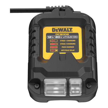 DeWalt DCB 1102 E2 Akku Starter Set 18 V mit 2x Powerstack Akku 1,7 Ah + DCB 1102 Ladegerät