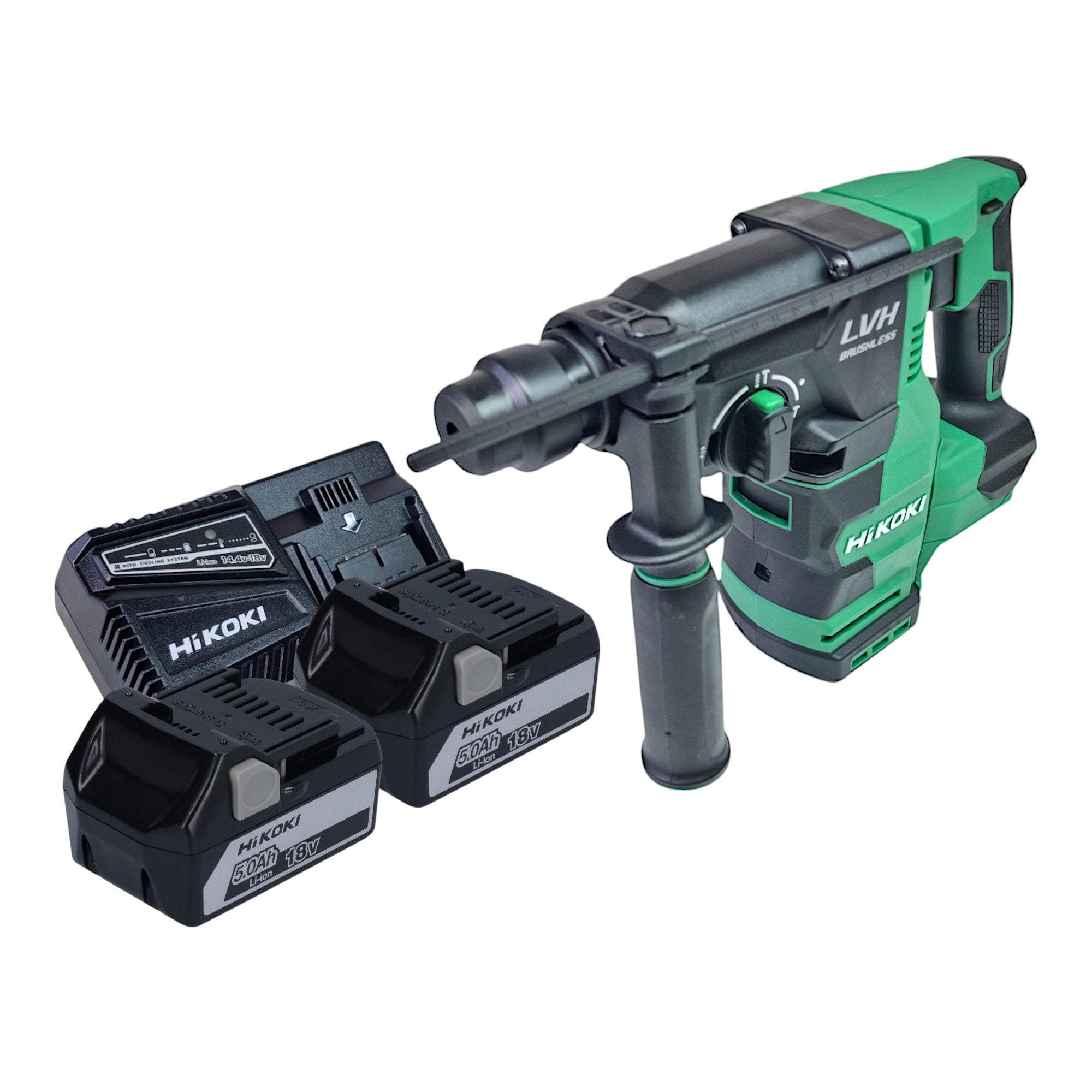 Hikoki DH1826 DAW4Z Akku Kombihammer 18 V 3 2 J SDS Plus Brushless 2x Akku 5 0 Ah Ladegeraet 0 - toolbrothers