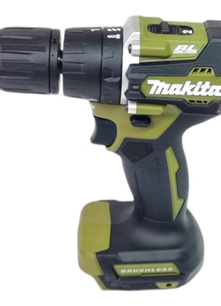 Makita DHP 487 SAO Taladro percutor inalámbrico 18 V 40 Nm Brushless Olive Outdoor Adventure Series + 2 baterías de 2,0 Ah + cargador