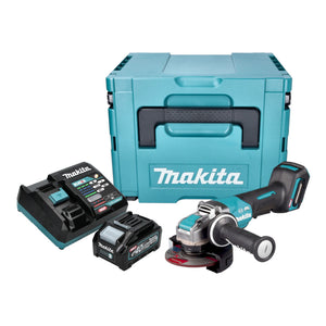 Makita GA 047 GM101 Akku Winkelschleifer 40 V max. 125 mm X-LOCK Brushless + 1x Akku 4,0 Ah + Ladegerät + Makpac