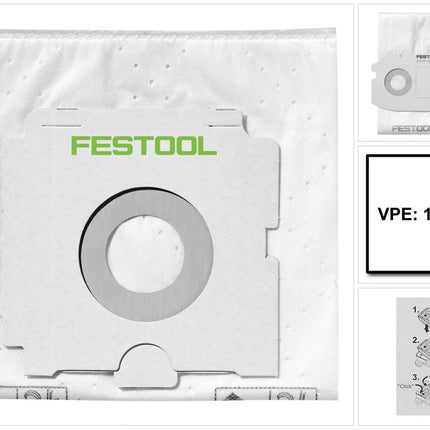 Festool SELFCLEAN Filtersack SC FIS-CT 36/10 ( 496186 ) für CT 36 Absaugmobil - 10 Stück - Toolbrothers