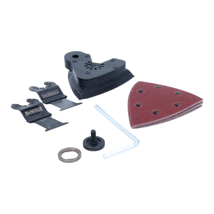 DeWalt DCS 355 E2 Akku Oszillierer Multitool 18 V Brushless + 2x Powerstack Akku 1,7 Ah + Ladegerät + Zubehör