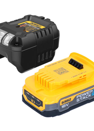 DeWalt DCS 334 E1T Akku Pendelhub Stichsäge 18 V Brushless + 1x Powerstack Akku 1,7 Ah + Ladegerät + TSTAK