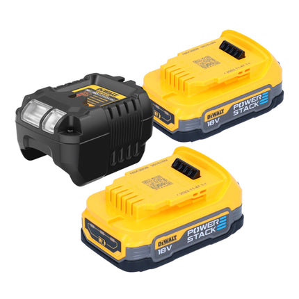 DeWalt DCS 334 E2 Akku Pendelhub Stichsäge 18 V Brushless + 2x Powerstack Akku 1,7 Ah + Ladegerät