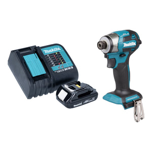 Makita DTD 173 SY1 Akku Schlagschrauber 18 V 180 Nm 1/4“ Brushless + 1x Akku 1,5 Ah + Ladegerät