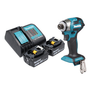 Makita DTD 173 ST Akku Schlagschrauber 18 V 180 Nm 1/4“ Brushless + 2x Akku 5,0 Ah + Ladegerät