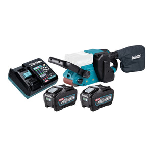 Makita BS 001 GT201 Akku Bandschleifer 40 V max. 76 x 533 mm Brushless + 2x Akku 5,0 Ah + Ladegerät