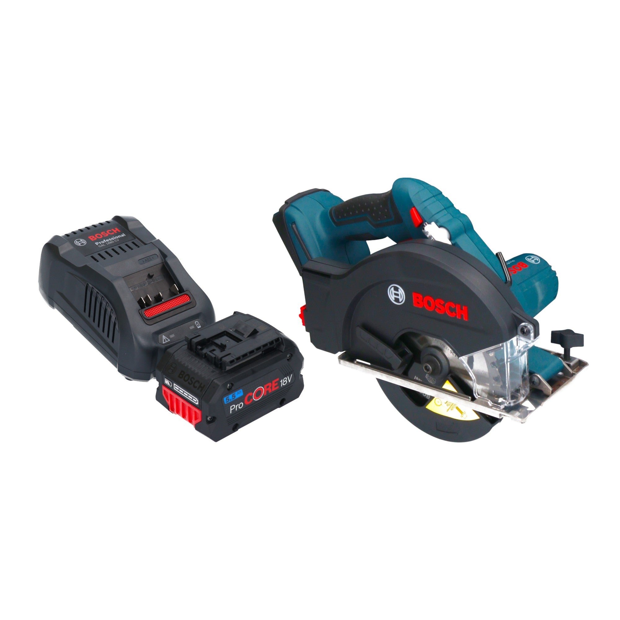Bosch GKM 18V 50 Professional Akku Metall Handkreissaege 18 V 136 mm Brushless 1x ProCORE Akku 5 5 Ah Ladegeraet 0 - toolbrothers