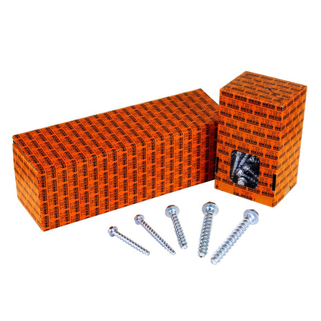 HECO MULTI-MONTI-plus SS Betonschraube 10 x 100 mm 25 Stk. SW 13 Sechskantkopf verzinkt A2K ( 48453 ) - Toolbrothers