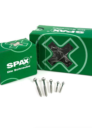 SPAX Universalschraube 3,5 x 30 mm 1000 Stk. TORX T-STAR  plus T15 WIROX Senkkopf Teilgewinde 4Cut-Spitze 0191010350305 - Toolbrothers