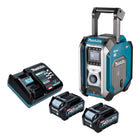 Makita MR 007 GD201 Akku Baustellenradio 12 40 V max Bluetooth DAB USB 2x Akku 2 5 Ah Ladegeraet 0 - toolbrothers