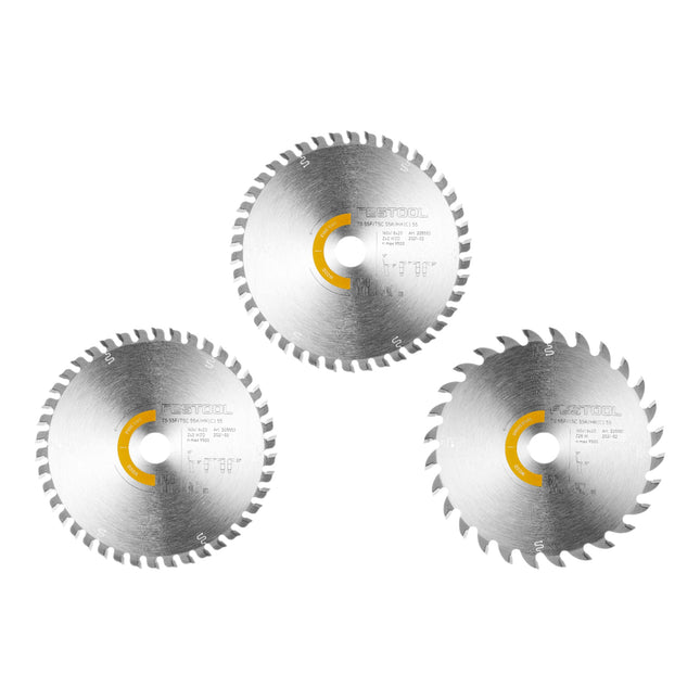 Festool KSB SORT 3 W 160x1 8 Kreissaegeblatt Set 160 x 1 8 mm 578547 fuer TS 55 F TSC 55 K HK 55 HKC 55 0 - toolbrothers