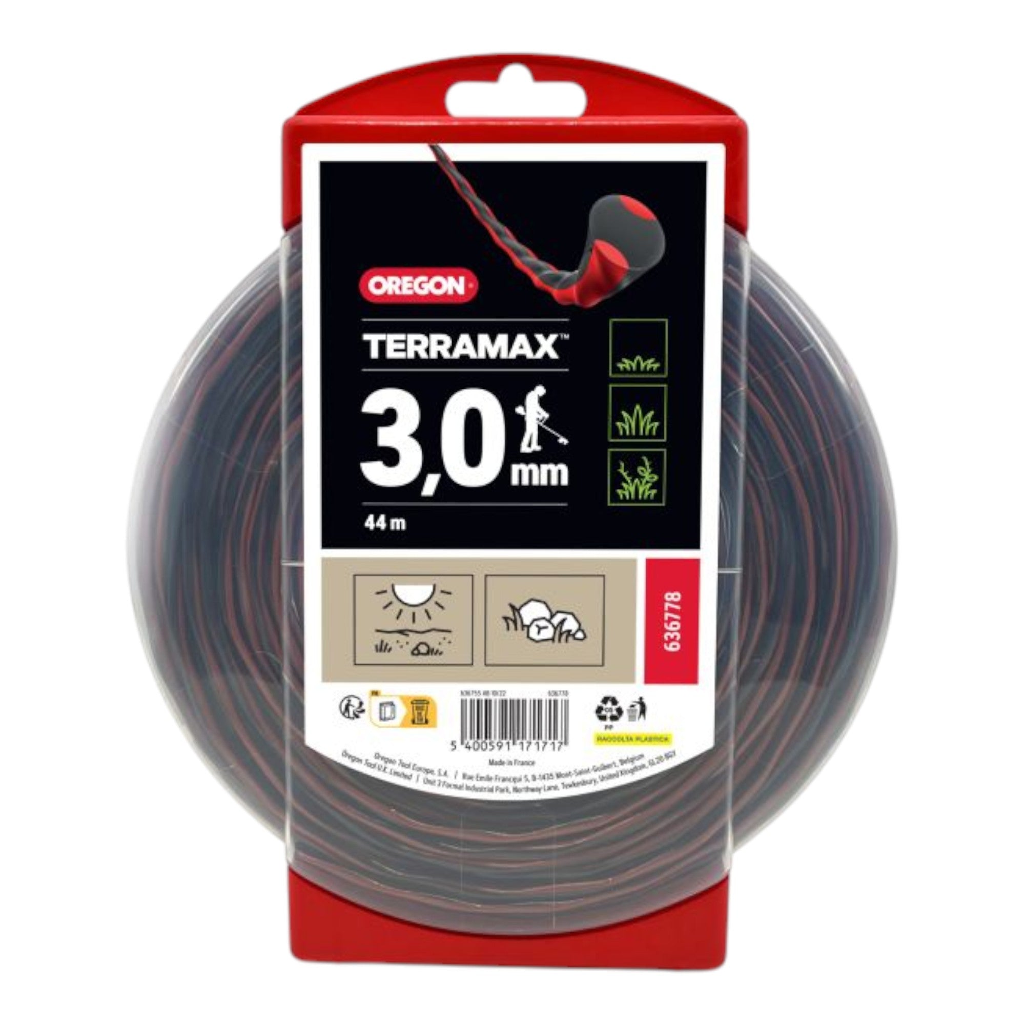 Oregon TerraMax Trimmerfaden 3 0 mm x 44 m 636778  1 - toolbrothers